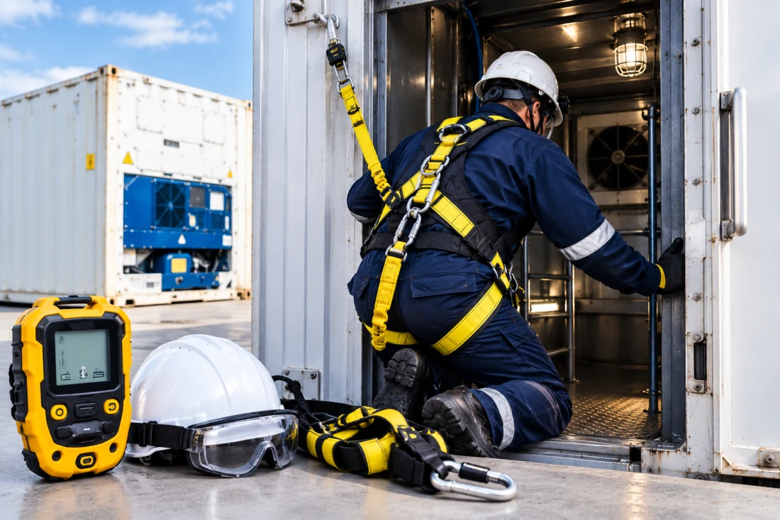 Seguridad en Espacios Confinados para Técnicos Reefer