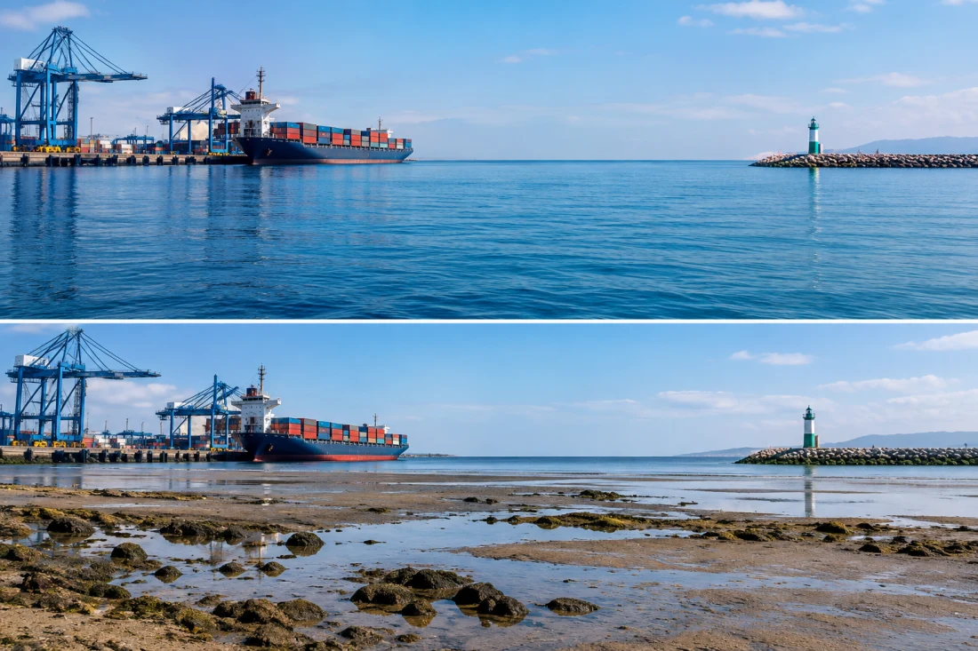 Mareas: Bajamar y Pleamar